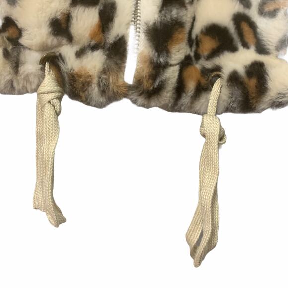 San Souci Leopard Faux Fur Crop Coat Medium 955652 - Picture 5 of 9